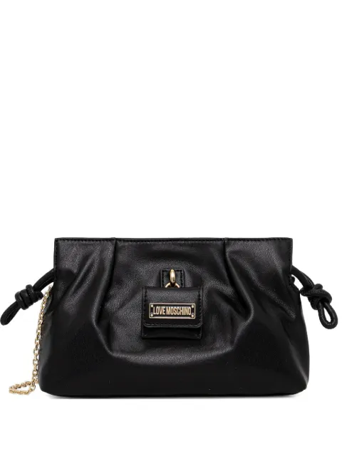 Love Moschino logo-detail shoulder bag Black JC4363PP0NKN0