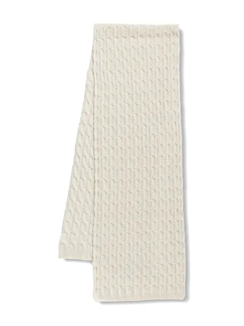 Liviana Conti cable-knit scarf Neutrals A5WF76