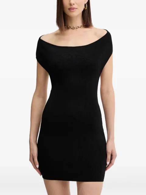 GUESS USA off-shoulder mini dress Black W5BK80Z4222
