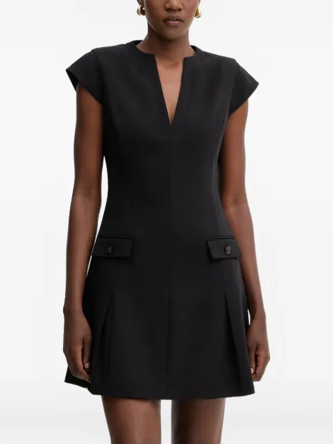 GUESS USA V-neck mini dress Black W5BK19W2402