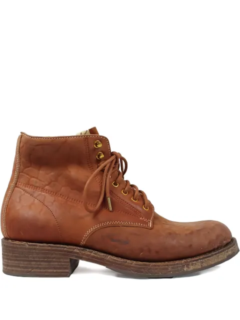 visvim lace-up leather boots Brown 0125202002008