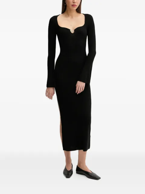 FROM FUTURE heart-detail dress Black WRO02679