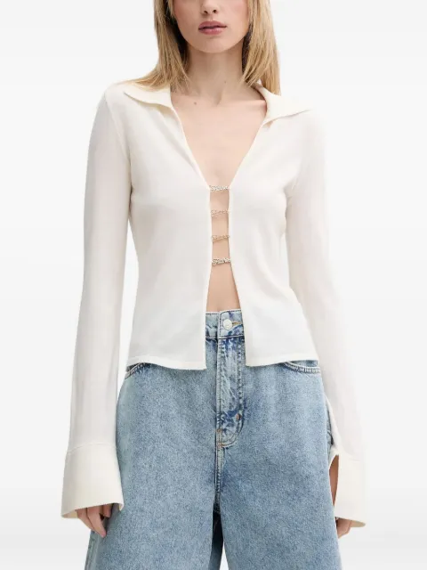 FROM FUTURE flared-sleeve cardigan White WTO02694