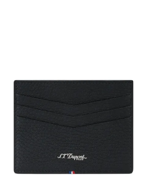 S.T. Dupont textured card holder Black D180204