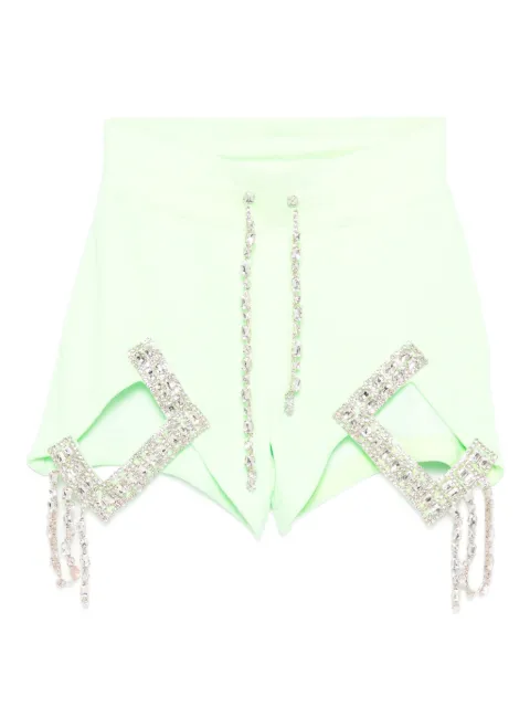 Loulou jewel-embellished shorts Green 60000A081