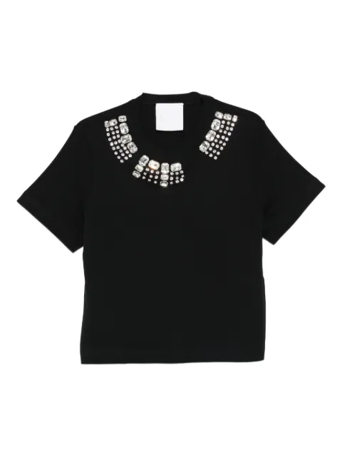 Loulou jewel-embellished T-shirt Black 60000A089