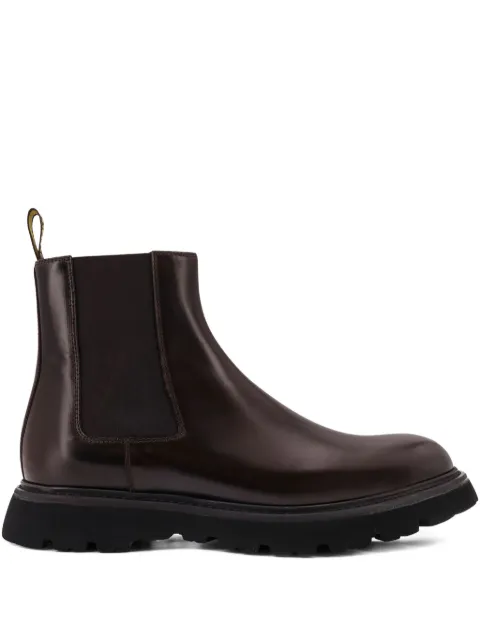 Doucal's elastic-detail leather Chelsea boots Brown DU3088GOTNUF007NM04