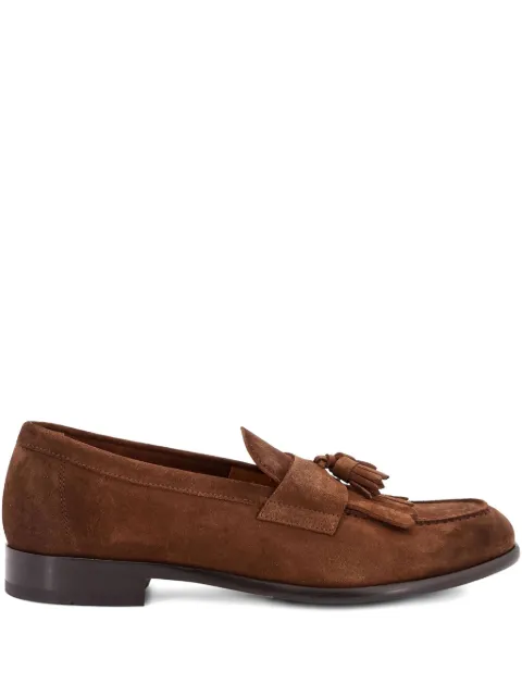 Doucal's fringe-detail loafers Brown DU3399STRAUY260TM01