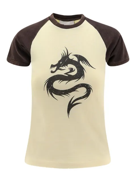 Coperni logo-print crew-neck T-shirt Neutrals COPJS177F5041