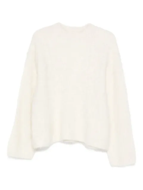 Soft Goat long-sleeve crew-neck knitwear White FW25SF23083