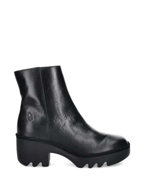 Fly London side-zip platform boots Black P501513001