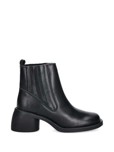 Fly London pull-on block-heel boots Black P145310003