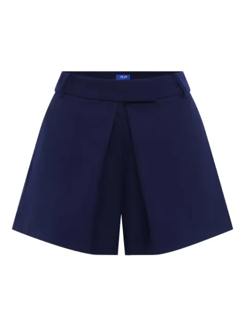 Leo Lin Josie pleated shorts Blue LLRE260041INDIGO