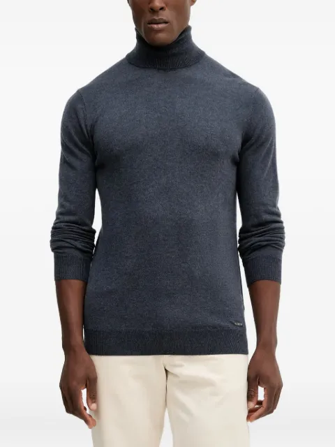 GUESS USA roll-neck logo sweater Grey M5BR09Z0432