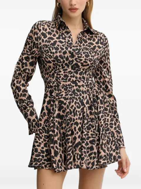 GUESS USA animal-print mini dress Neutrals W5YK00WF1T2
