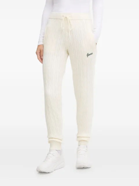 GUESS USA cable-knit track pants Neutrals V5BB20Z0572