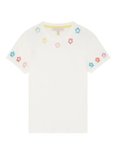 Mira Mikati embroidered T-Shirt White TEE004IEVER