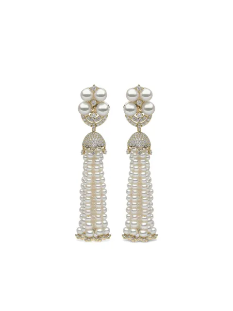 Yoko London 18K yellow gold freshwater-pearl diamond earrings Gold Q2113EARR1DXZ