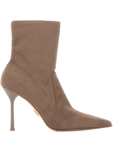 Sergio Levantesi 10mm Meets56 pointed ankle boots Brown MEET56DALI