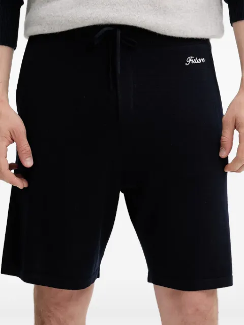 FROM FUTURE logo-embroidered shorts Blue MSH02672