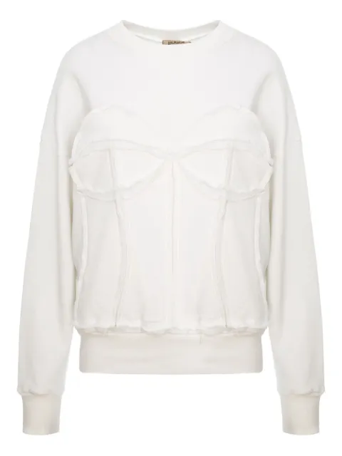 Murmur corset sweatshirt White ME000DSDSWT02