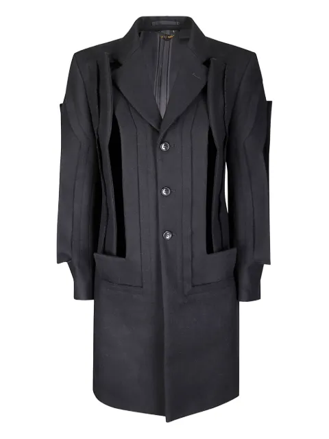 Comme Des Garçons cut-out detail coat Black GPJ024W25