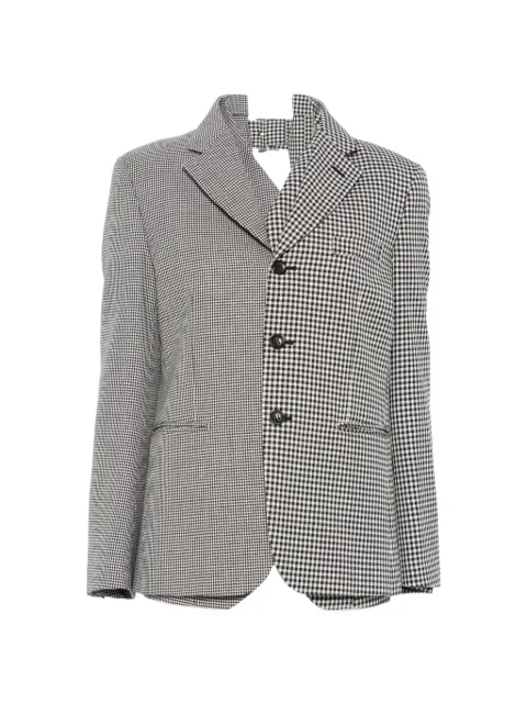 Comme Des Garçons checked blazer White GPJ022