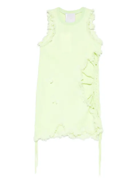 Loulou frayed dress Green 60000A073