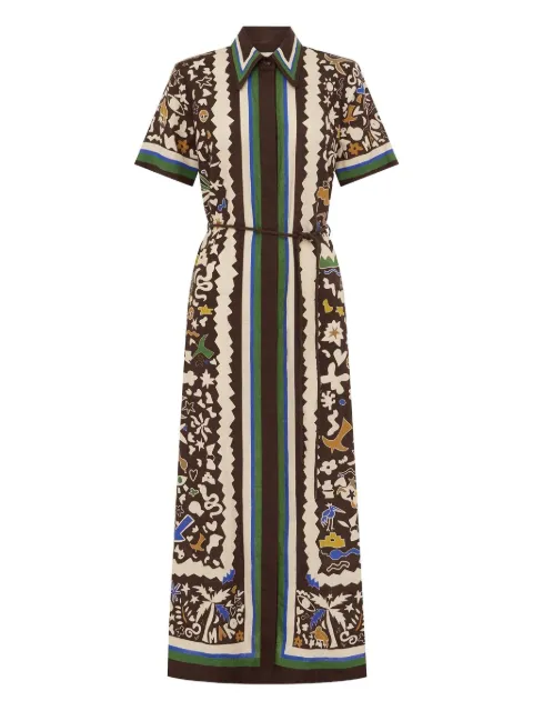 ALEMAIS Maroc dress Brown 6146DMULTI