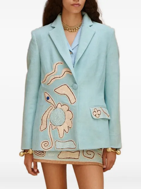 ALEMAIS Azar embroidered blazer Blue 6292JBLUE