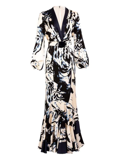 Silvia Tcherassi Remy maxi dress Blue ST260057DEEPSEA