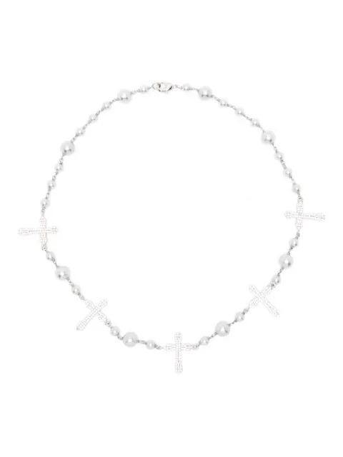 DARKAI pearls royal necklace Silver DICO0086BBDIGR