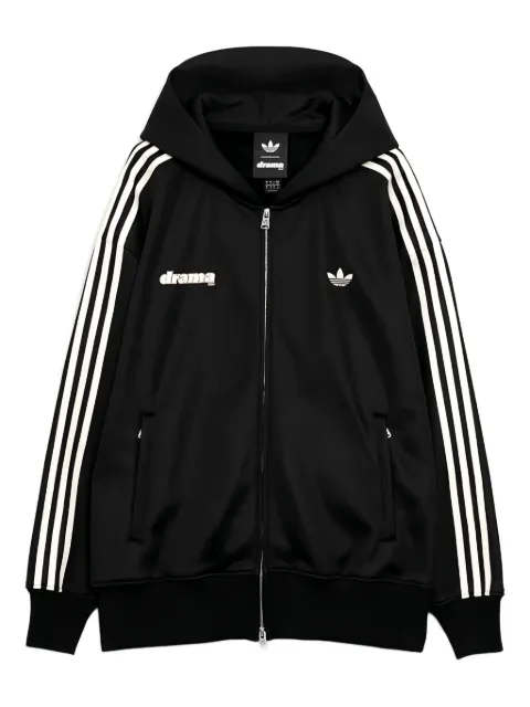 adidas zip up striped hood Black DRAADZBLK23