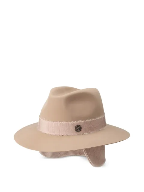 Maison Michel Henrietta ribbon-trim hat Neutrals 1147005002
