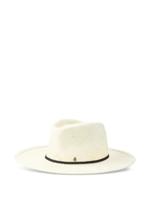 Maison Michel Mimi ribbon-detailed hat Neutrals 1220003001