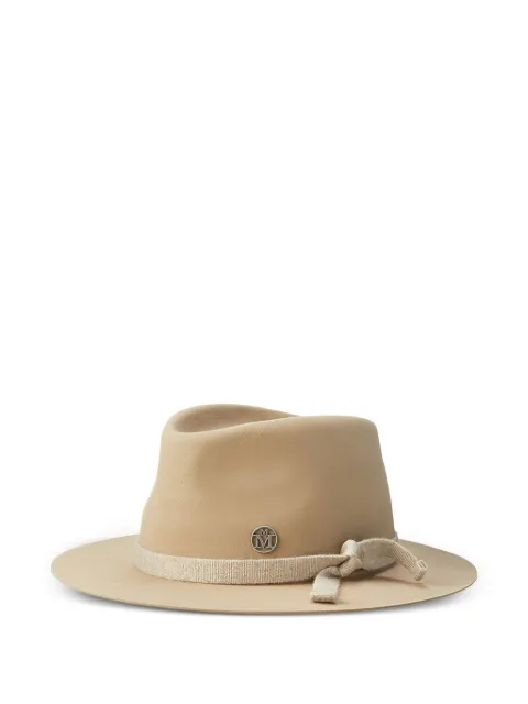 Maison Michel André ribbon-detailed fedora hat Neutrals 1003186002