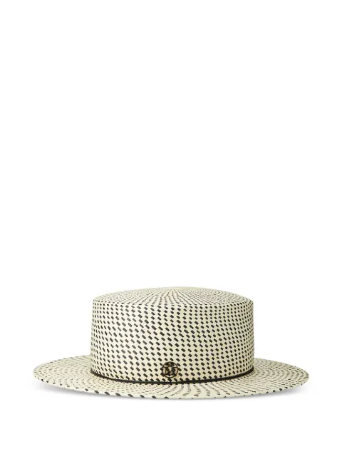 Maison Michel Kiki patterned hat Neutrals 1041166001
