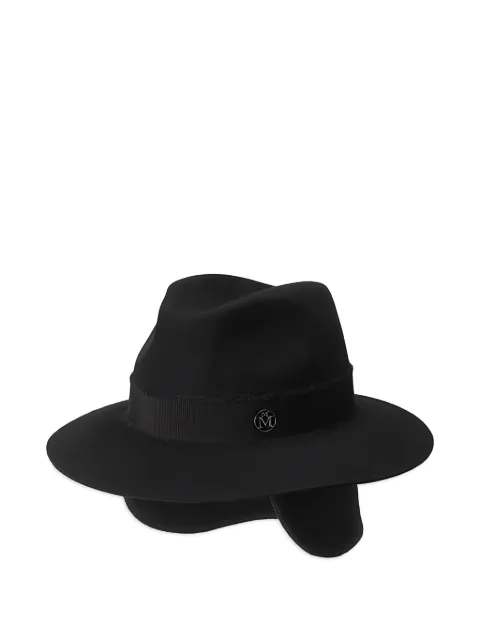 Maison Michel Henrietta ribbon-trim hat Black 1147005001