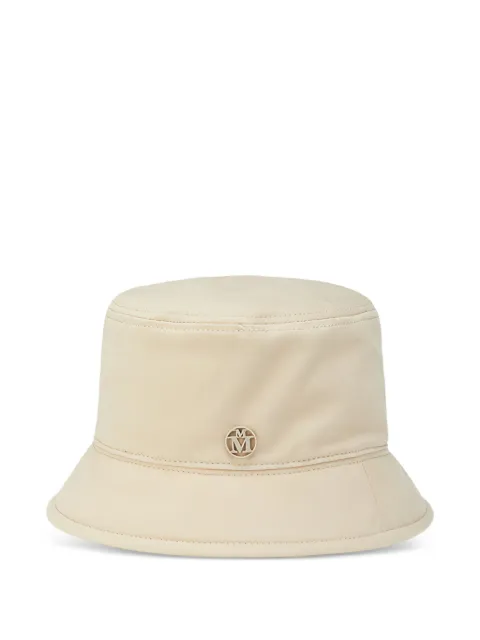 Maison Michel Axel logo-plaque hat Neutrals 2290084001