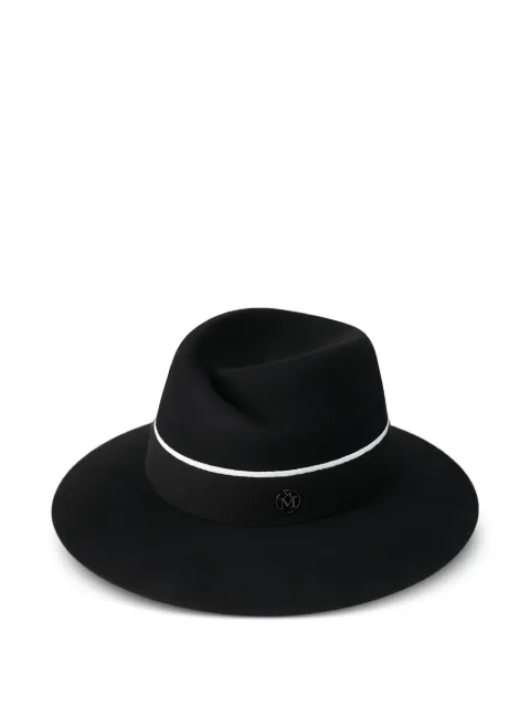 Maison Michel Virginie ribbon-detailed hat Black 1001298001