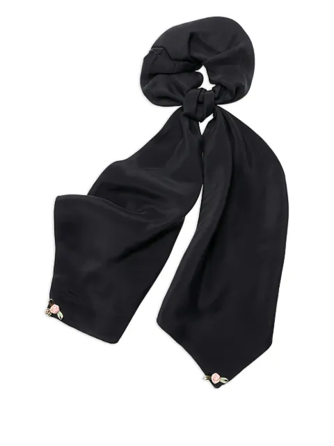 Maison Michel Birdy floral-appliqué hair accessory Black 2545007001