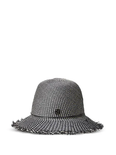 Maison Michel Candice fringed hat Black 1185002001