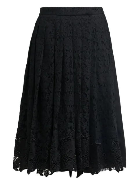 pushBUTTON pleated-front skort Black PB2540420W00420WBK