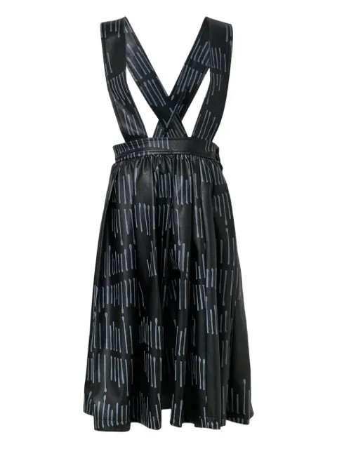 Black Comme Des Garçons Filip Pagowski print midi dress Black 1PA00305011A