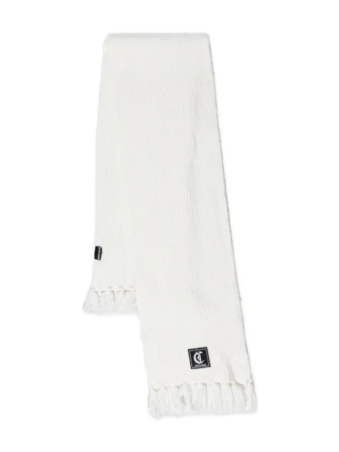 Just Cavalli logo-patch scarf White 79RA2H08ZG411