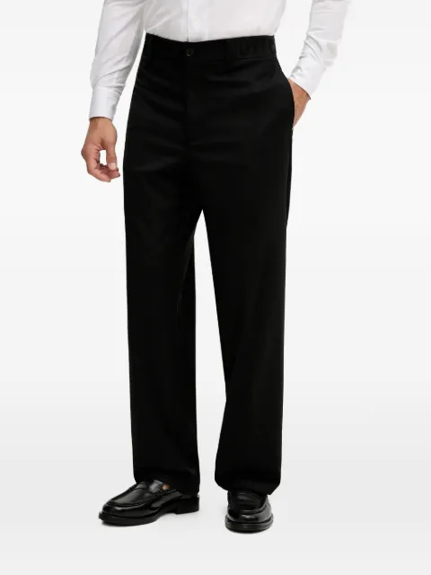 Just Cavalli logo-waistband trousers Black 79OAA117N0463