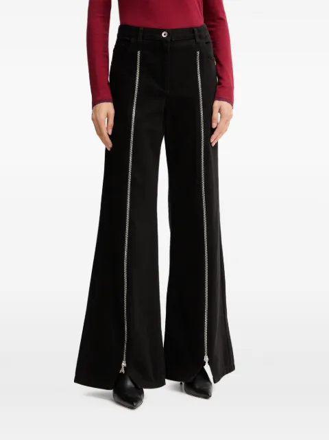 Patrizia Pepe zip-detail jeans Black 2P1710D134