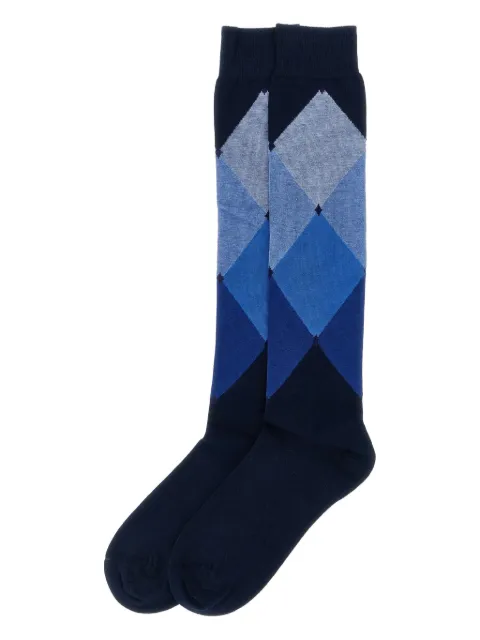 Ballantyne diamond-patterned stocking Blue BMX03114CT193512