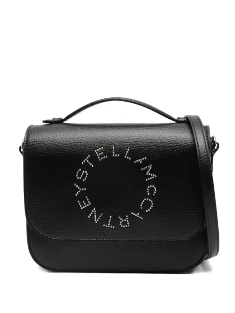 Stella McCartney logo messenger crossbody bag Black 7B0140WP0563
