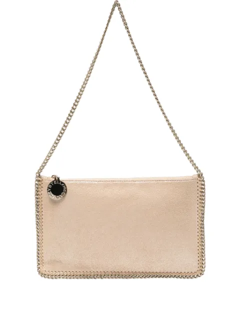 Stella McCartney chain-trim clutch bag Gold 7P0076WP0650